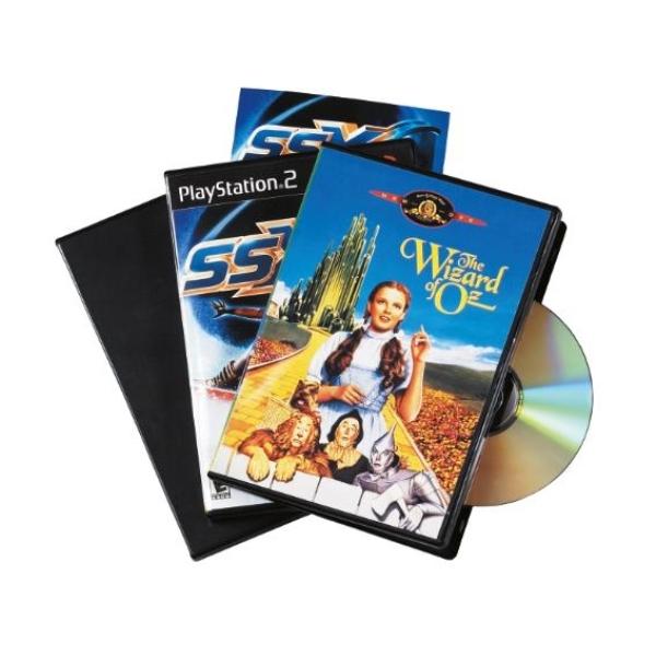 ESTUCHE DE DVD'S STANDARD NEGRO. PACK 5 UDS. FELLOWES
