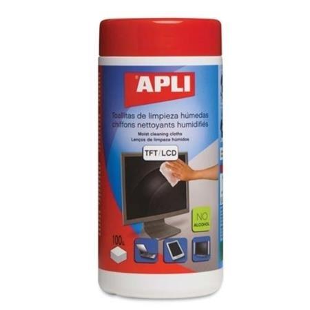 TOALLITAS LIMPIEZA PANTALLAS 100 UDS APLI