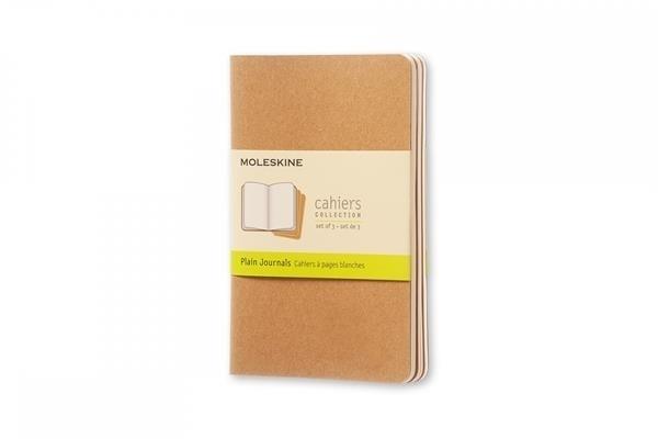 LIBRETAS CAHIER MARRON KRAFT P LISAS 9X14CM (SET DE 3) MOLESKINE