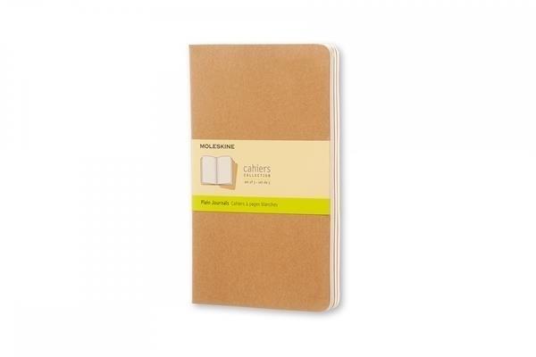 LIBRETAS CAHIER MARRON KRAFT L LISAS 13X21CM (SET DE 3) MOLESKINE