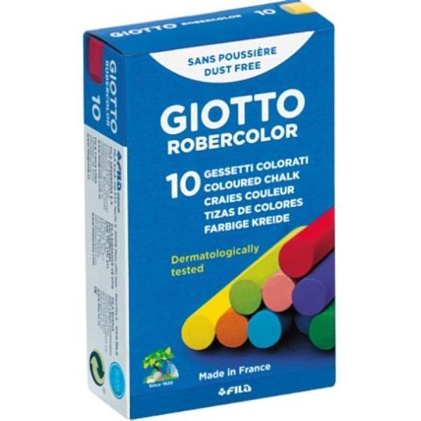 TIZA ROBERCOLOR COLORES SURT. CJ DE 10 GIOTTO