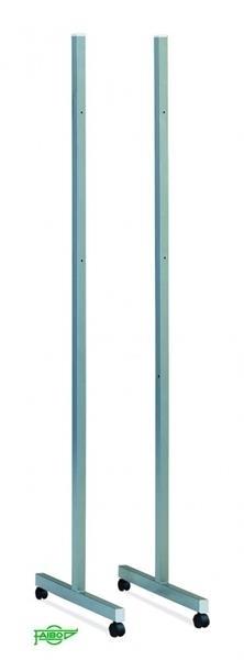 SOPORTE METALICO PARA PIZARRAS FORMA T CON RUEDAS FAIBO