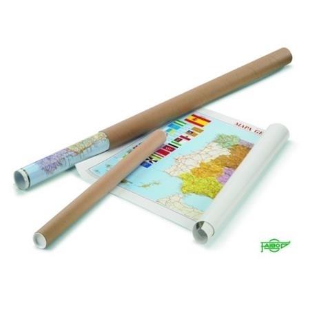 MAPA ESPAÑA PLASTIFICADO SIN MARCO FAIBO