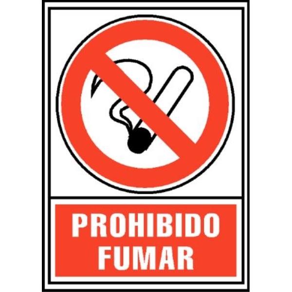 PLACA NORMALIZADA PVC PROHIBIDO FUMAR 224x327 ARCHIVO 2000