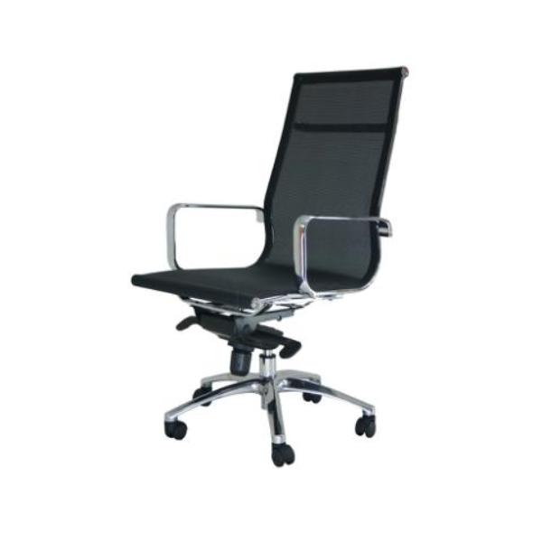SILLON DIRECCION JR RESP. ALTO BASE ALUMINIO MALLA VINCOLO