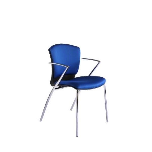 SILLA CONFIDENTE 966 AZUL BRAZOS ROCADA