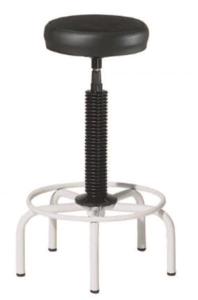 TABURETE 900 ASIENTO TAPIZADO NEGRO ROCADA