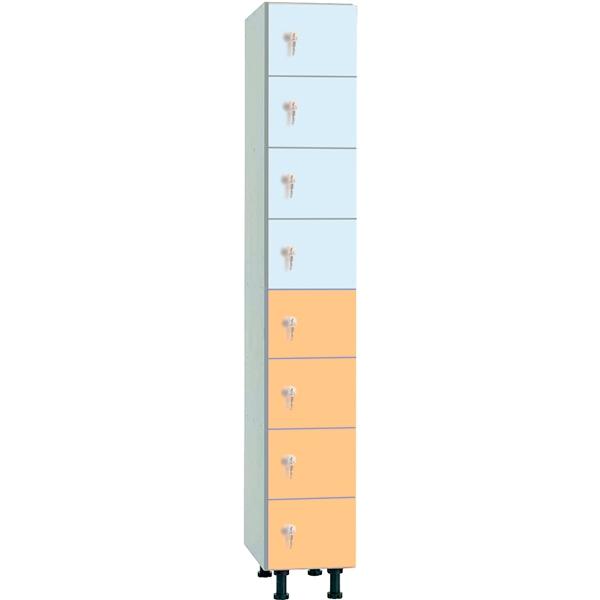 TAQUILLA MELAMINA SERIE MZ 8 PUERTAS 180x30x50CM MEGABLOK