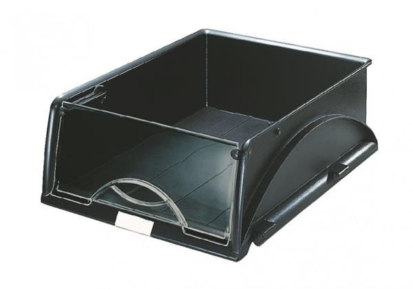BANDEJA APILABLE SORTY C/TAPA NEGRO LEITZ