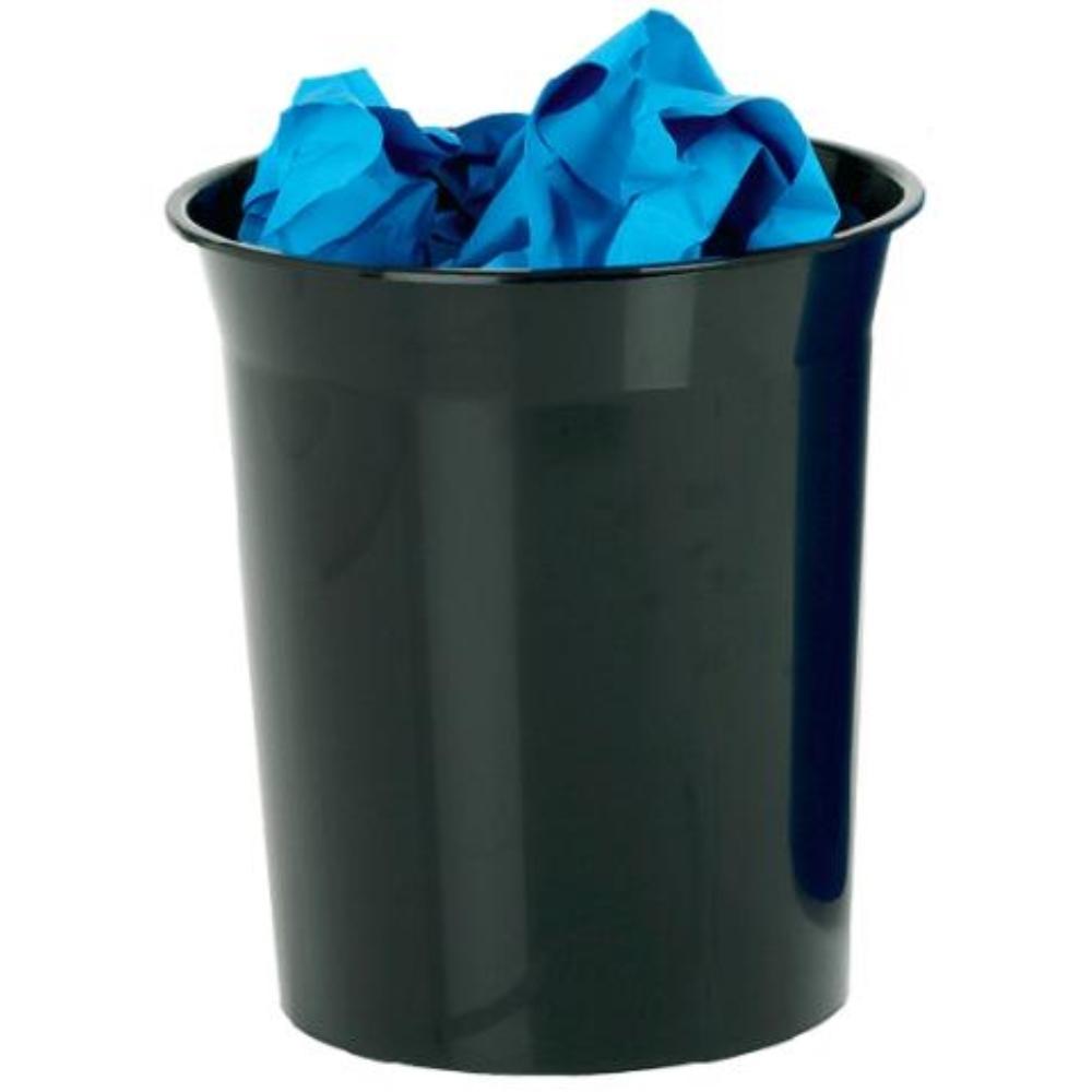 PAPELERA PLASTICO NEGRO 13 L ARCHIVO 2000