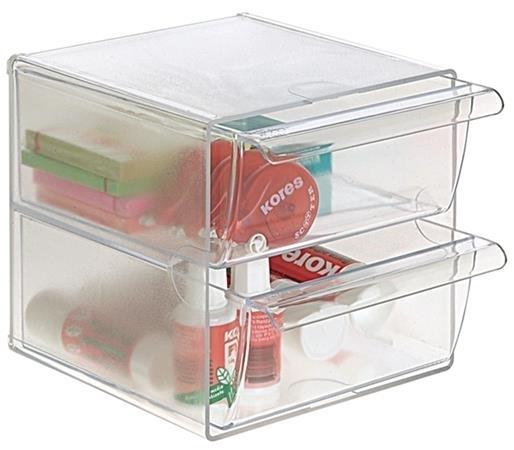 ARCHICUBO 2 CAJONES CRISTAL ARCHIVO 2000
