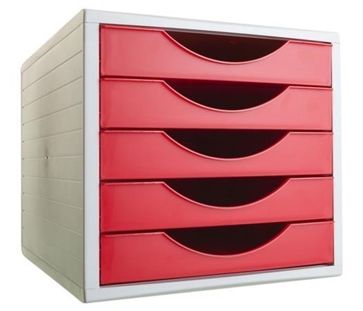 MODULO 5 CAJONES ARCHIVOTEC 4000 ROJO ARCHIVO 2000