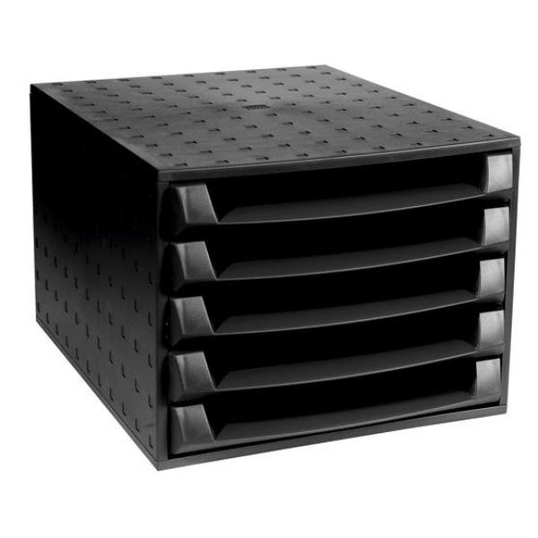 MODULO 5 CAJONES ABIERTO THE BOX ECOBLACK EXACOMPTA