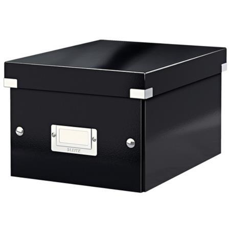 CAJA MONTABLE SNAP & STORE PEQUEÑA NEGRA 3,5KG LEITZ