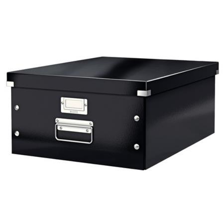 CAJA MONTABLE SNAP & STORE GRANDE NEGRA 18 KG LEITZ
