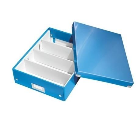 CAJA MONTABLE CLICK&STORE MEDIANA AZUL LEITZ