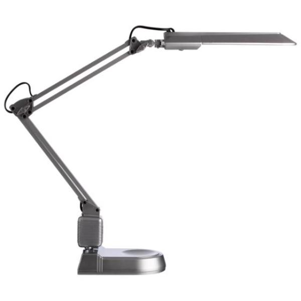 LAMPARA SOBREMESA ORZAN ECOSTAR FLUORESCENTE BAJO CONSUMO 75W PLATA ARCHIVO 2000