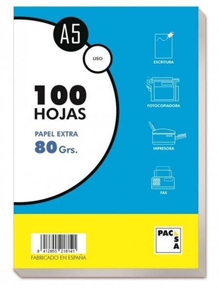 RESMILLERIA A5 80G 100H. LISO PACSA