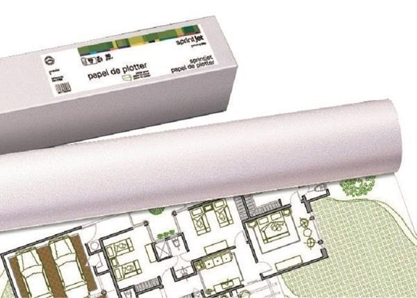 PAPEL PLOTTER 80G ROLLO 0,610x50M (24") FABRISA