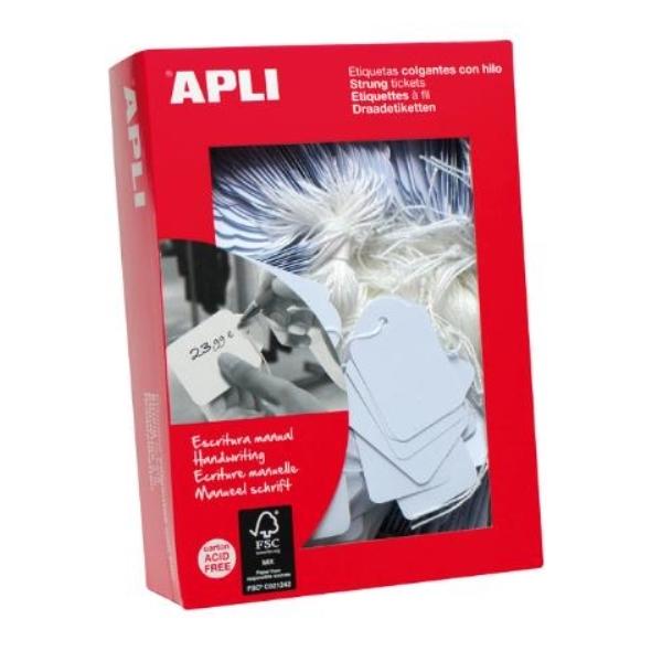 ETIQUETAS COLGANTE CON HILO 7x19 1000U APLI