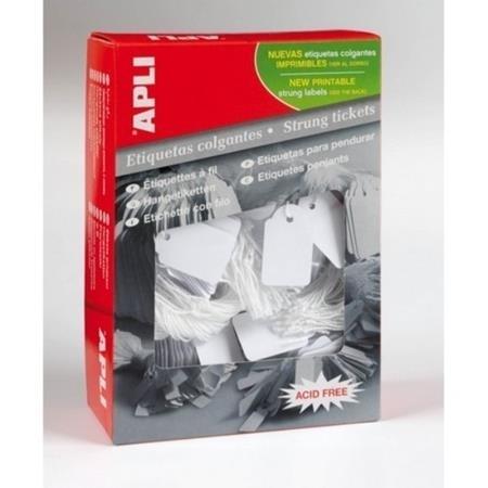 ETIQUETAS COLGANTE CON HILO 45x65 400U APLI
