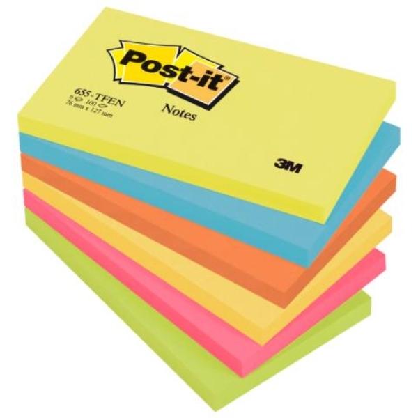 NOTAS ADHESIVAS POST-IT  6 BLOCS ENERGIA 100H 76x127MM (FT510283557)