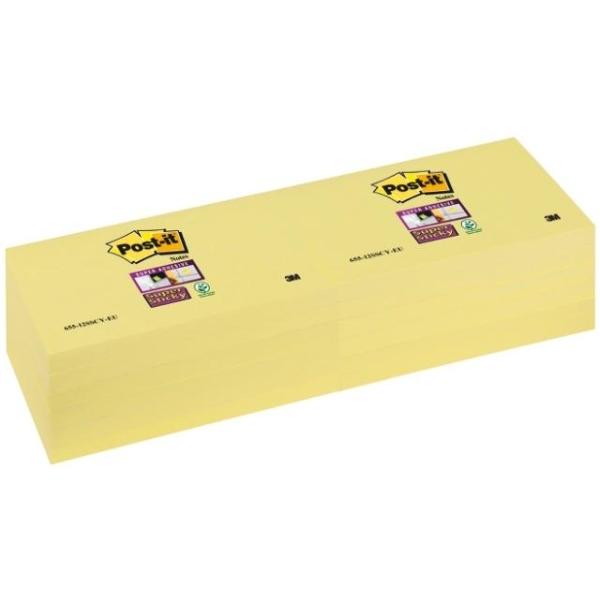 NOTAS ADHESIVAS POST-IT  SUPERSTICKY AMARILLO 90H 76x127MM (70005197903)