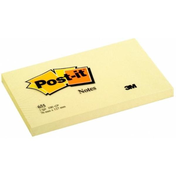 NOTAS ADHESIVAS POST-IT  AMARILLO 100H 76x127MM (FT500072861)