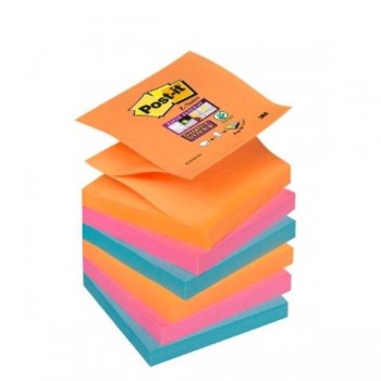 NOTAS ADHESIVAS POST-IT  Z-NOTES SUPERSTICKY 6 BLOCS BANGKOK 90H 76x76MM (70005252112)