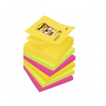 NOTAS ADHESIVAS POST-IT  Z-NOTES SUPERSTICKY 6 BLOCS RIO JANEIRO 90H 76x76MM (70005272490)