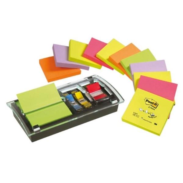 DISPENSADOR POST-IT  MILLENIUM 12 BLOCS Z-NOTES 76X76MM + INDEX (FT510102336)