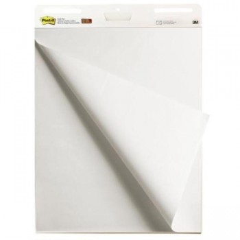 BLOC ADHESIVO POST-IT  PIZARRA REUNIONES LISO BLANCO 30H 775X635MM (70016066451)