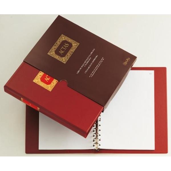 LIBRO ACTAS HOJAS MOVILES A4 100H MIQUELRIUS