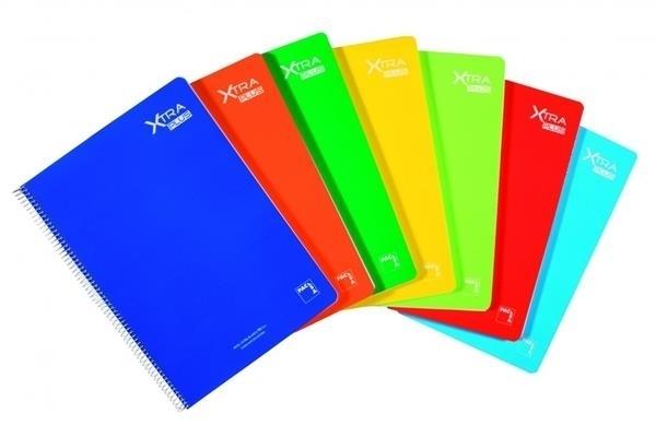 CUADERNO XTRA PLUS FOLIO 80H 90GR C/4 TAPA PLASTIFICADA PACSA