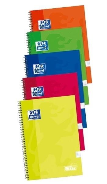 CUADERNO FOLIO 80H. 90G CUADRO 4MM T/EXTRADURA MRG SURTIDOS OXFORD SCHOOL