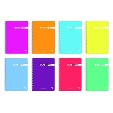 CUADERNO PLASTIPAC A6 80H 90G C/5 TAPA PP TRANSL PACSA