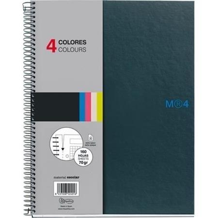 CUADERNO MICROP A4 160H 70GR C/5 TAPA DURA NOTE BOOK 4 MIQUELRIUS