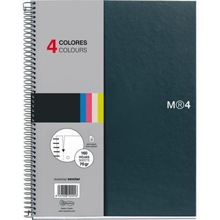 CUADERNO MICROP A5 160H 70GR LISO TAPA DURA NOTE BOOK 4 MIQUELRIUS