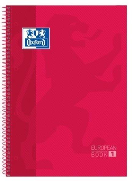CUADERNO MICROPERFORADO A4+ 80H 90G CUADRO 5MM T/DURA ROJO OXFORD SCH