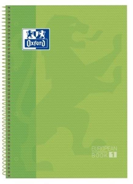 CUADERNO MICROPERFORADO A4+ 80H 90G CUADRO 5MM T/DURA VERDE OXFORD SCH