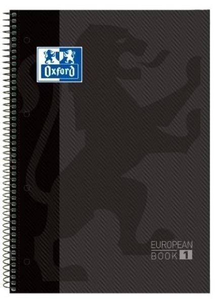 CUADERNO MICROPERFORADO A4+ 80H 90G CUADRO 5MM T/DURA NEGRO OXFORD SCH