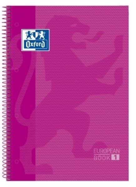 CUADERNO MICROPERFORADO A4+ 80H 90G CUADRO 5MM T/DURA FUCSIA OXFORD SCH