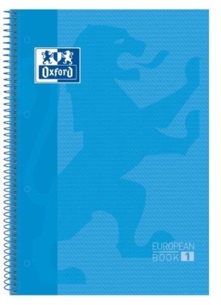 CUADERNO MICROPERFORADO A4+ 80H 90G CUADRO 5MM T/DURA TURQUESA OXFORD SCH