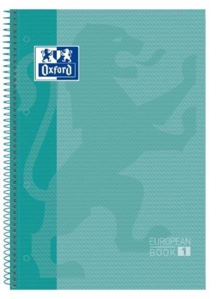 CUADERNO MICROPERFORADO A4+ 80H 90G CUADRO 5MM T/DURA ICE MINT OXFORD SCH
