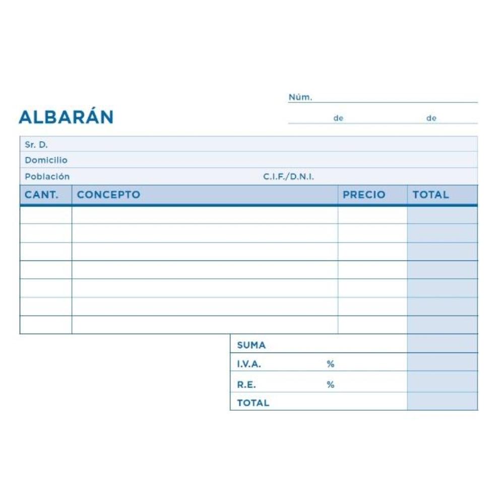 TALONARIO ALBARAN OCTAVO DUPLICADO APAISADO T267 LIDERPAPEL
