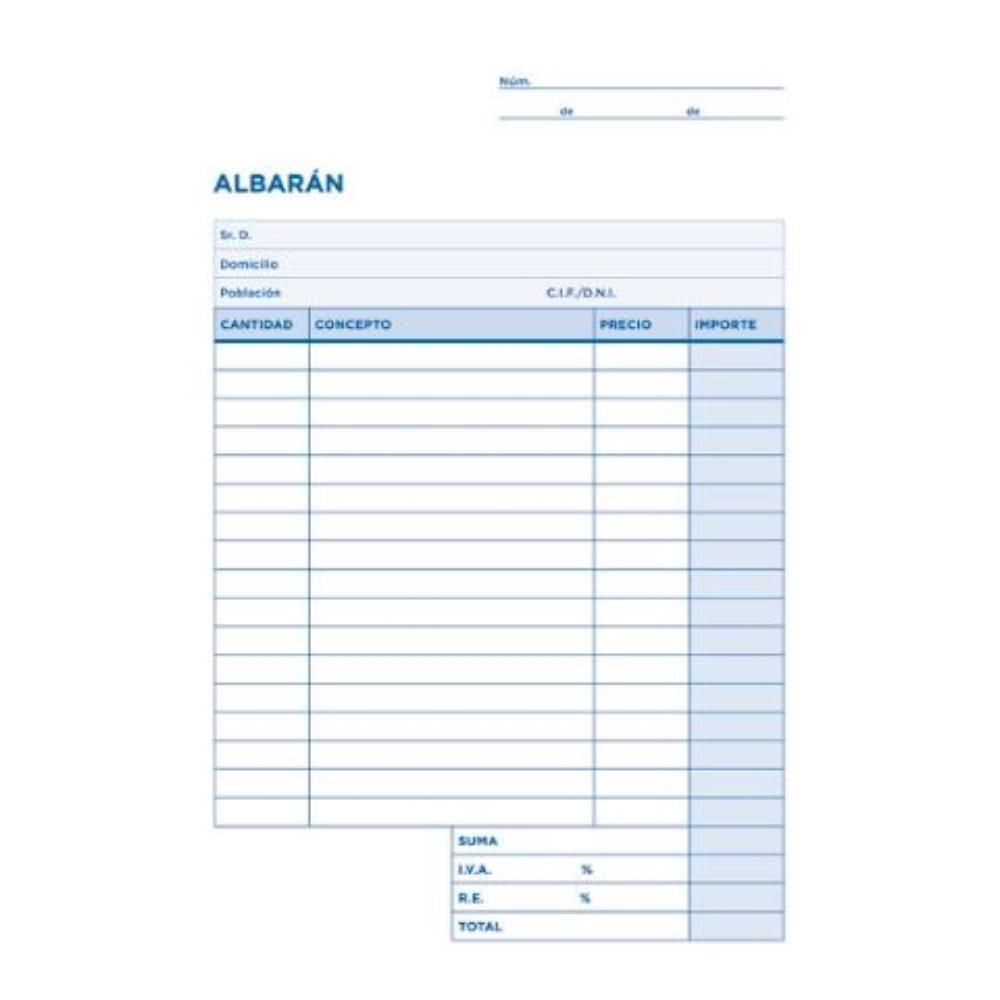 TALONARIO ALBARAN CUARTO ORIGINAL T115 LIDERPAPEL