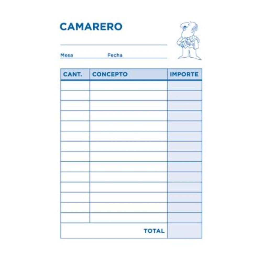 TALONARIO CAMARERO BOLSILLO ORIGINAL T150 LIDERPAPEL