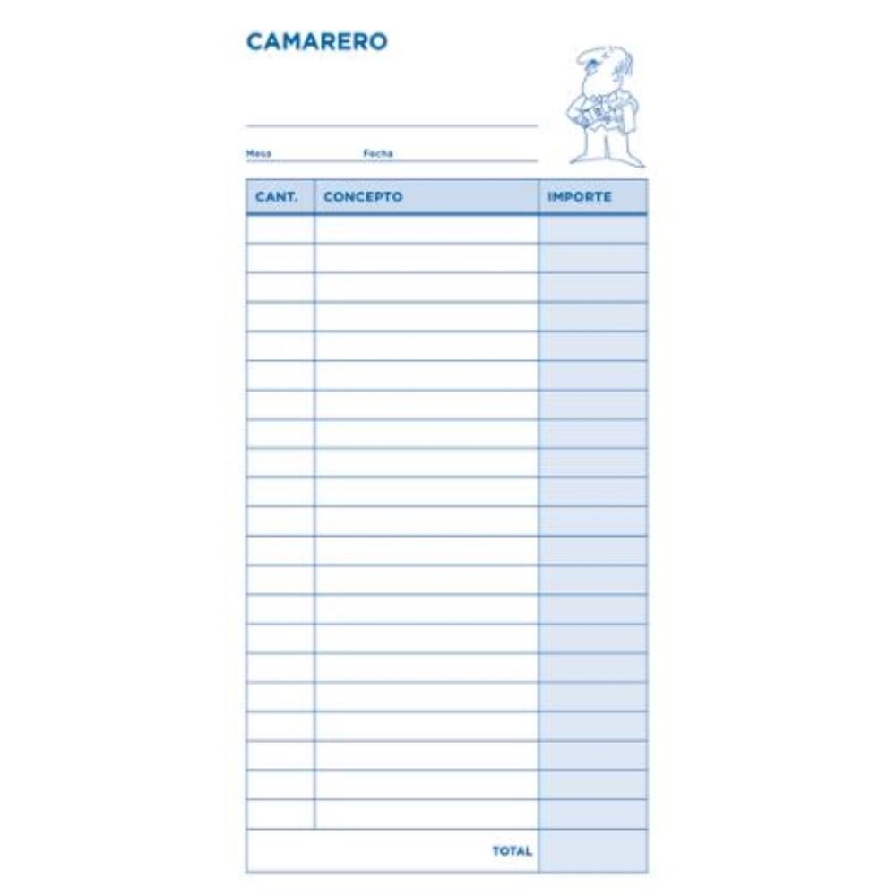 TALONARIO CAMARERO 3/F ORIGINAL T114 LIDERPAPEL