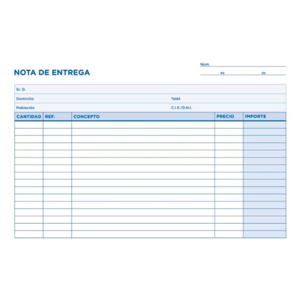 TALONARIO ENTREGAS CUARTO ORIGINAL T129 APAISADO LIDERPAPEL