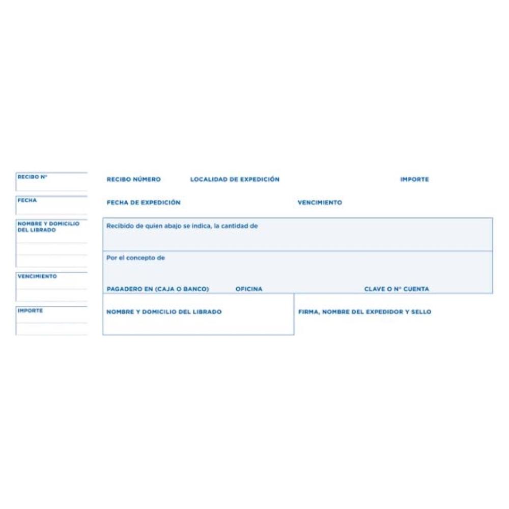 TALONARIO RECIBOS 2/F ORIGINAL T134 CON MATRIZ LIDERPAPEL
